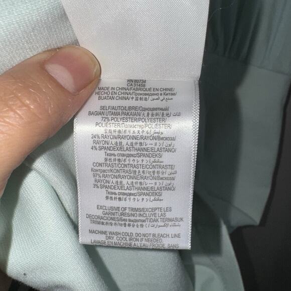 NWT BCBGeneration Women's Mesh Dress, Light Green Mink Size 4 Mini Sleeveless - Picture 8 of 10